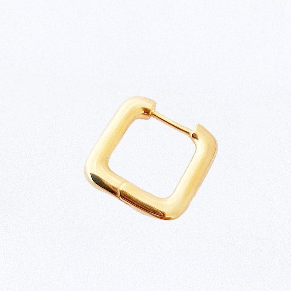 Boucle d'oreille individuelle créole plaqué or 18K 1,3 cm Moove Bellaime 3