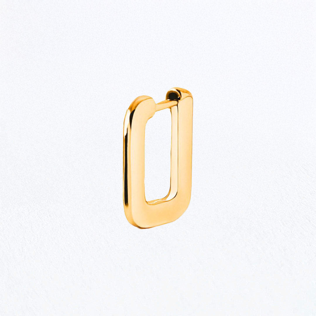 Boucle d'oreille individuelle créole plaqué or 18K 1,3 cm Moove Bellaime