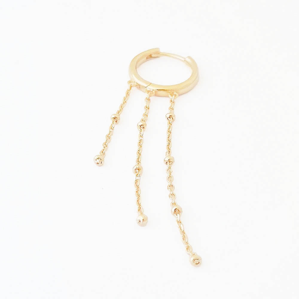 Earcuff plaqué or 18K boucle d'oreille individuelle 5,5 cm Salsa Bellaime 3