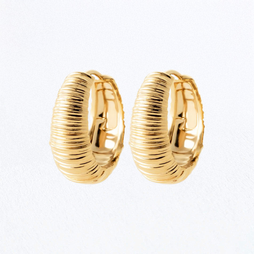 Boucles d'oreilles créoles plaqué or 18K 2,5 cm Jana Bellaime