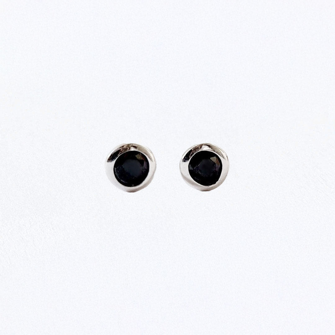 Boucle d'oreille noir femme argent 925 Black Mania