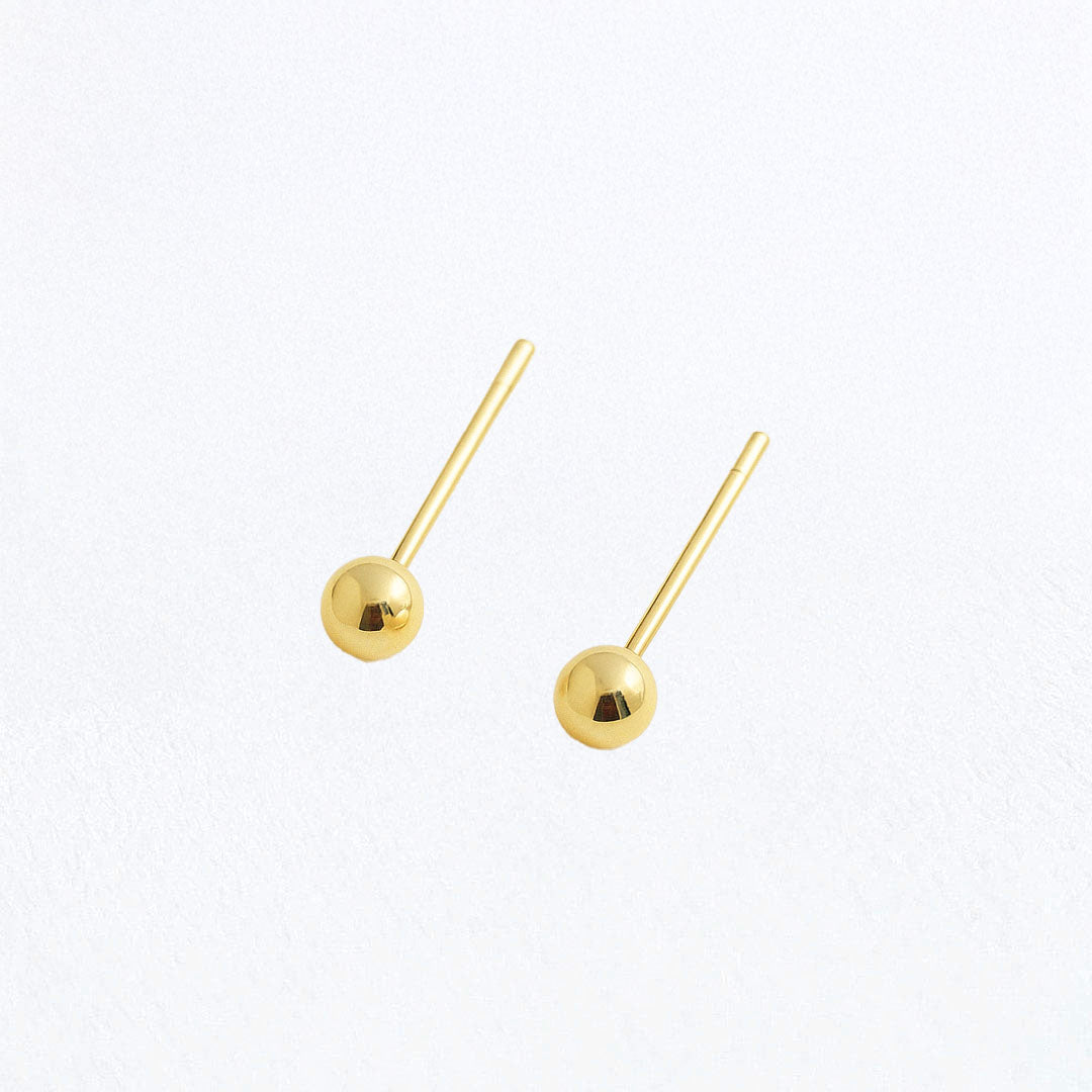 Puces d'oreilles plaqué or 18K Origins Bellaime 4