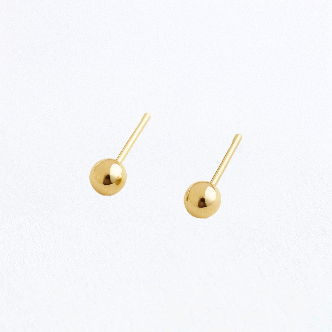 Puces d'oreilles plaqué or 18K Origins Bellaime 5