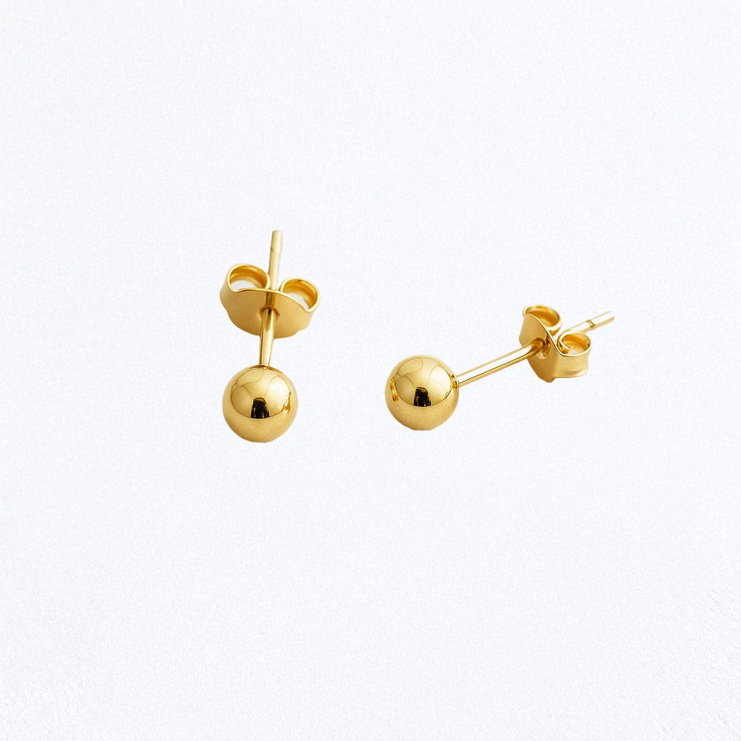 Puces d'oreilles plaqué or 18K Origins Bellaime