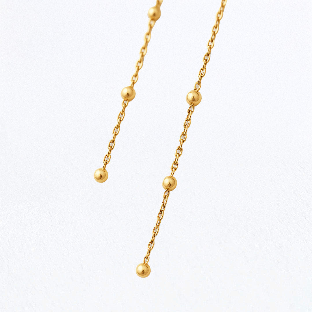 Boucles d'Oreilles Trinity - Plaqué Or 18K