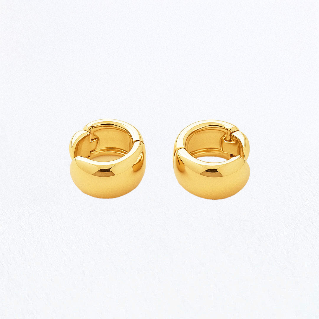 Boucles d'Oreilles Voulez-Vous - Créoles Plaqué Or 18K - 2 cm