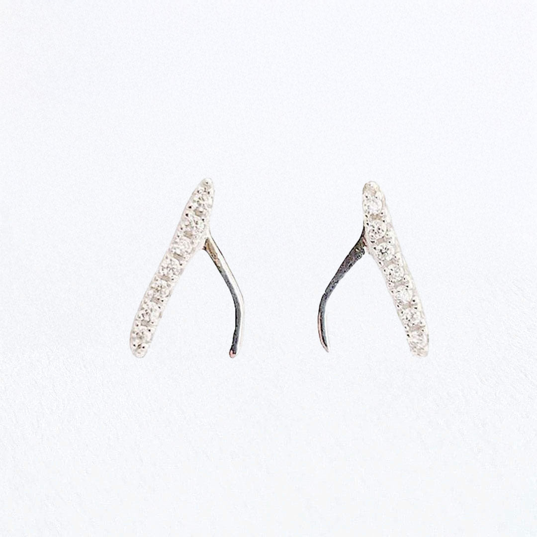Puces d'Oreilles Yades - Argent 925 Rhodié