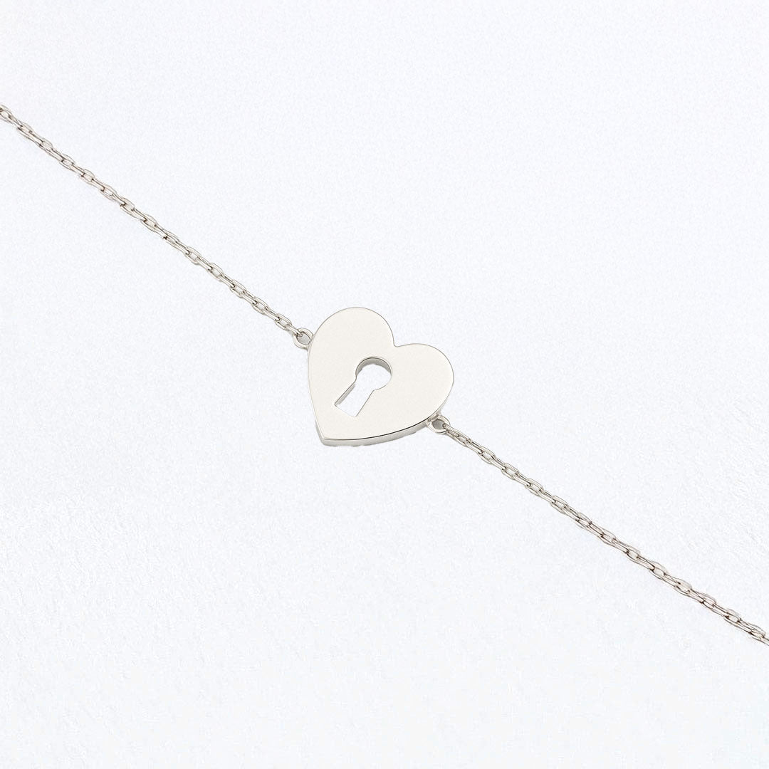 Bracelet cœur argent 925 Deep Love Bellaime 3