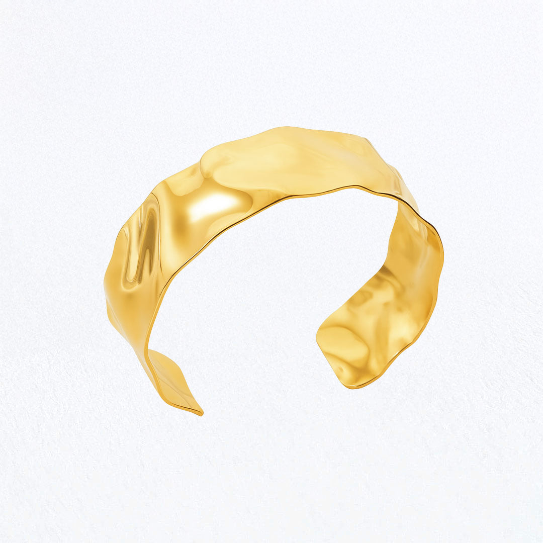 Bracelet Jonc Aurore - Acier inoxydable - Couleur or
