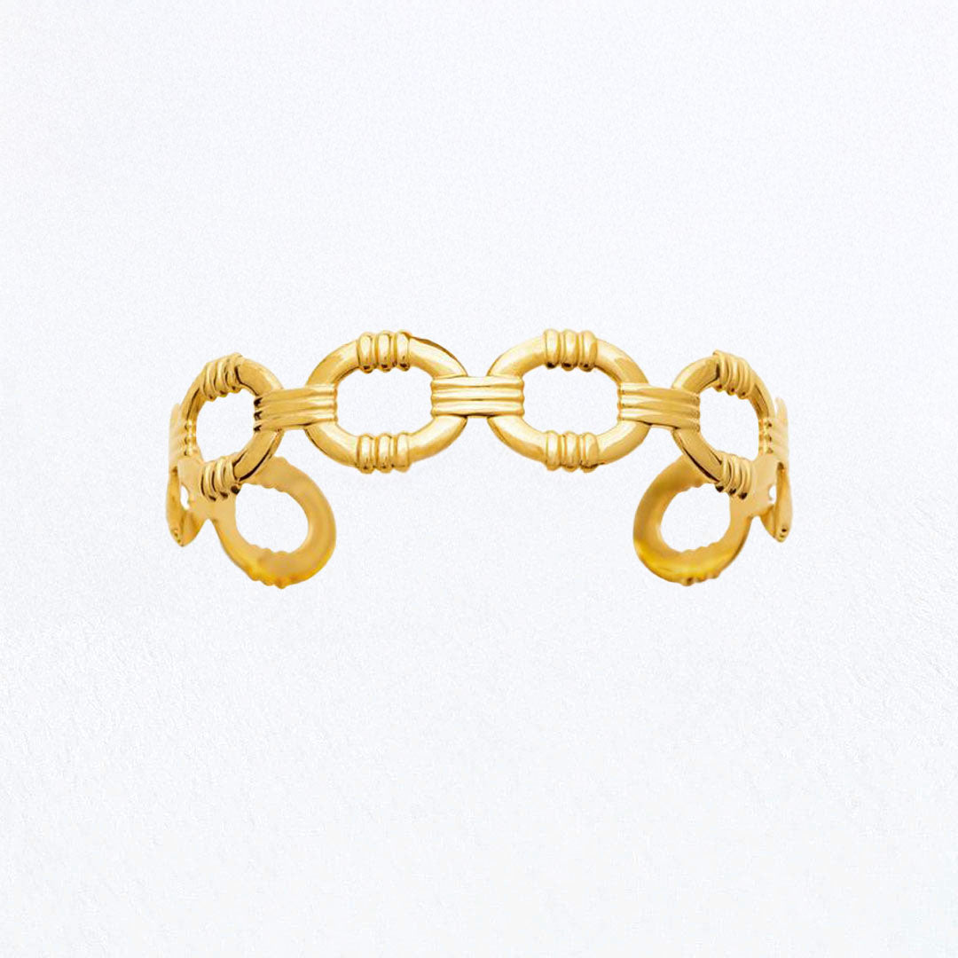Bracelet Jonc Destiny - Acier inoxydable - Couleur or