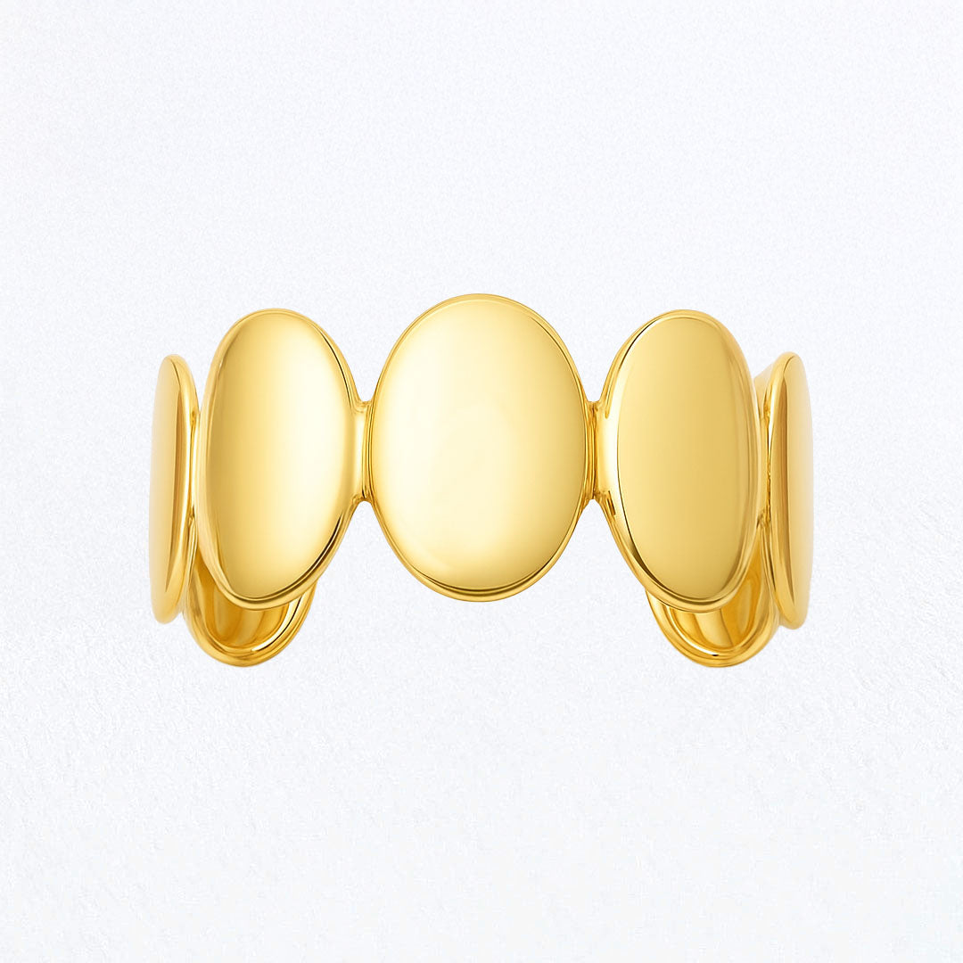 Bracelet Jonc Isaure - Acier inoxydable - Couleur or