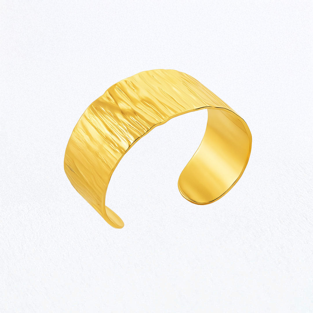 Bracelet Jonc Laure - Acier inoxydable - Couleur or