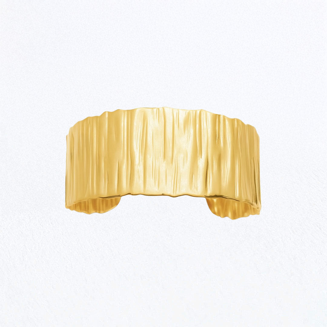 Bracelet Jonc Laure - Acier inoxydable - Couleur or