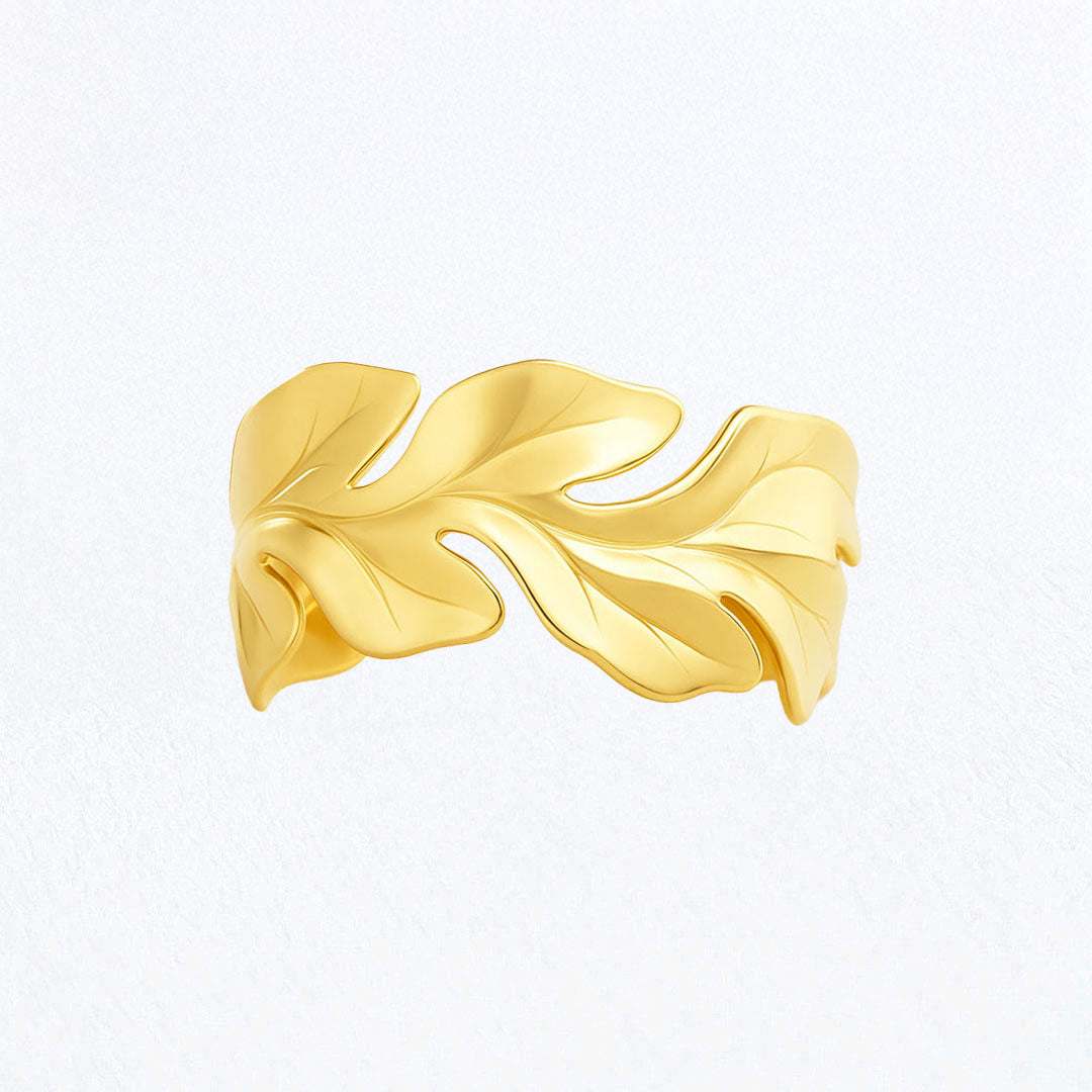 Bracelet Jonc Lea - Acier inoxydable - Couleur or