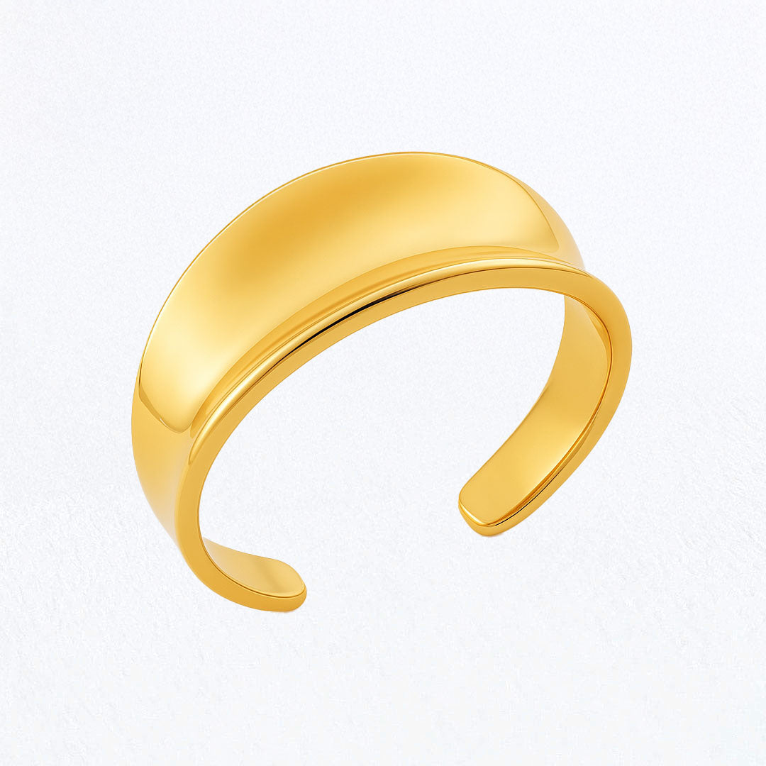 Bracelet Jonc Louise - Acier inoxydable - Couleur or