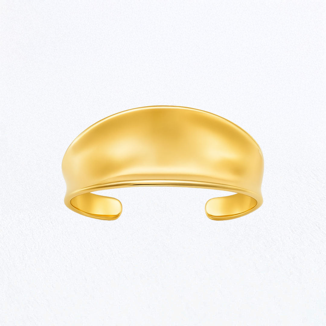 Bracelet Jonc Louise - Acier inoxydable - Couleur or