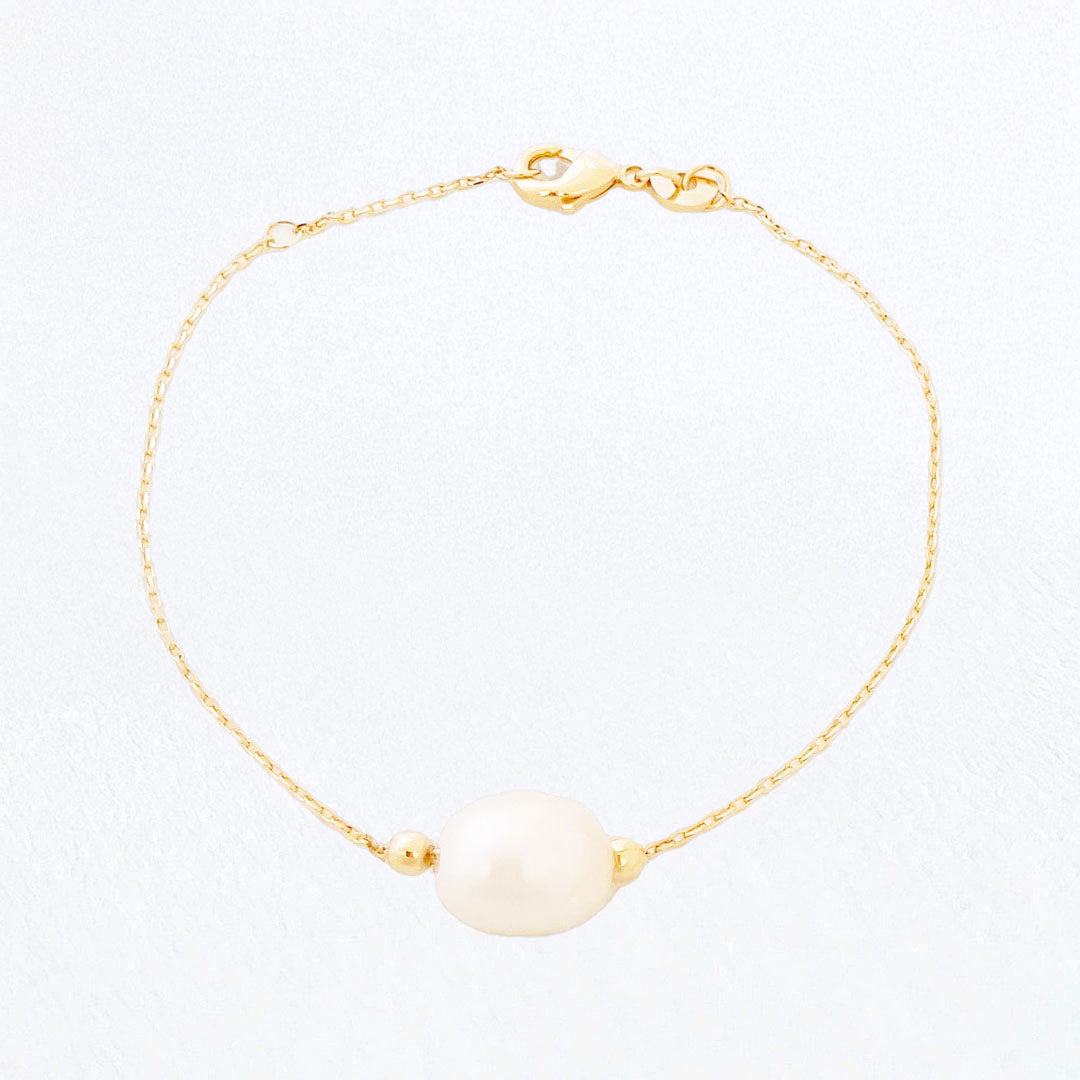 Bracelet perle naturelle plaqué or 18K Odity Bellaime 4