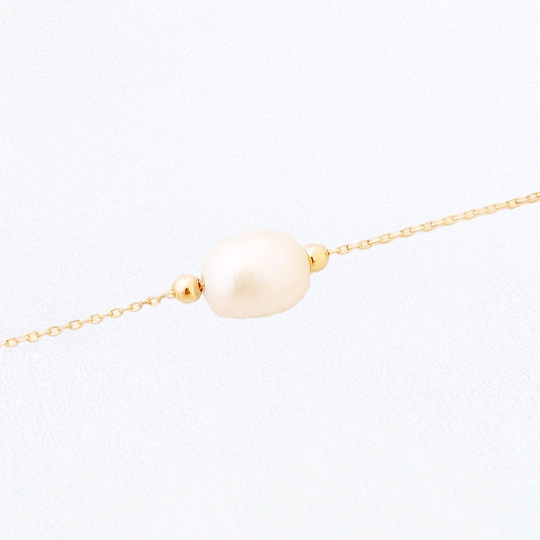 Bracelet perle naturelle plaqué or 18K Odity Bellaime 2