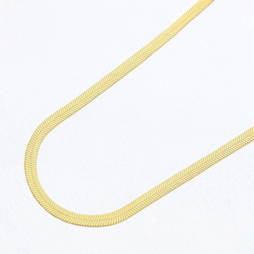 Collier cobra plaqué or 18K rhodié Bellaime
