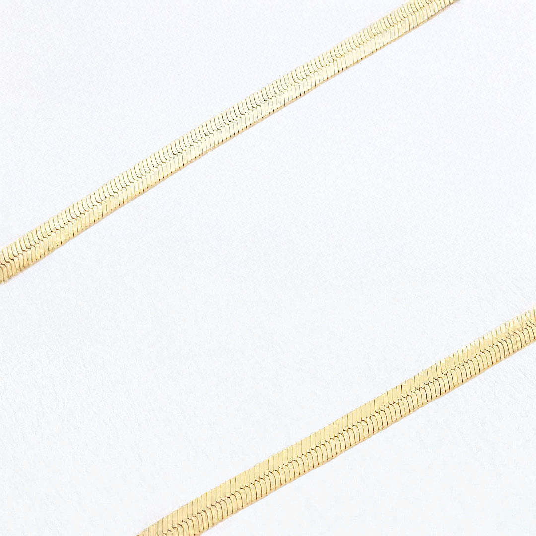 Collier cobra plaqué or 18K rhodié Bellaime 3