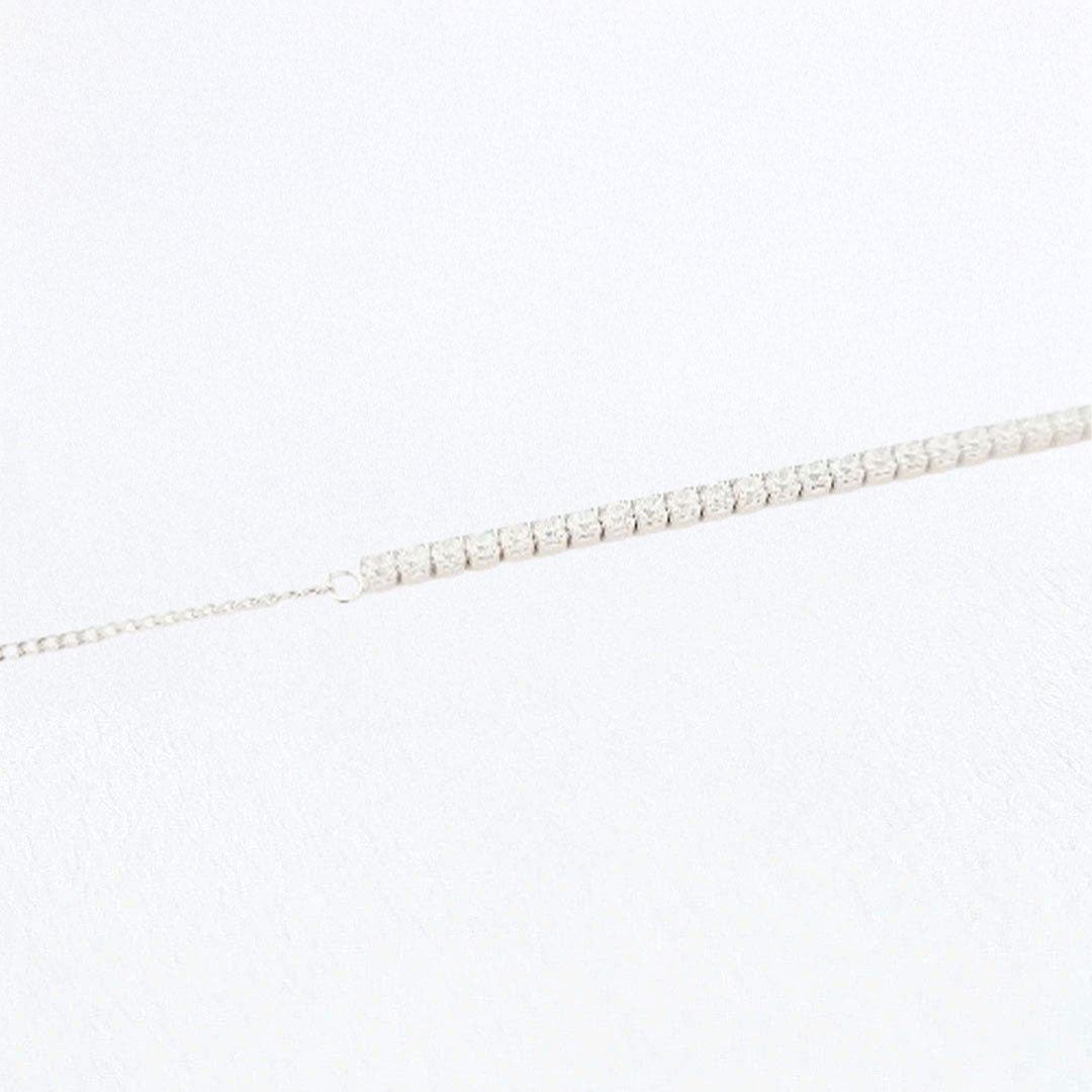 Collier chaine argent 925 zirconium High Sky Bellaime 3