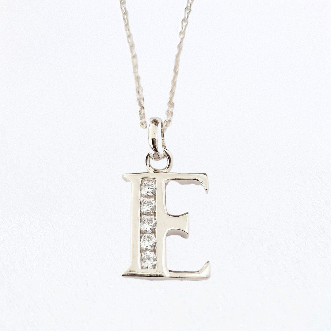 Collier lettre E argent 925 Basic & Perfect Bellaime