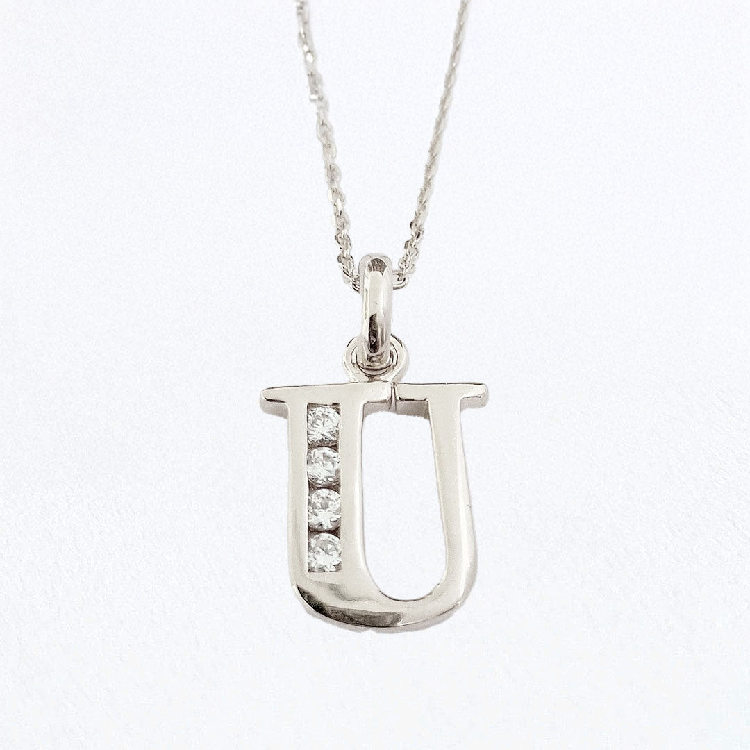 Collier lettre U argent 925 Basic & Perfect Bellaime