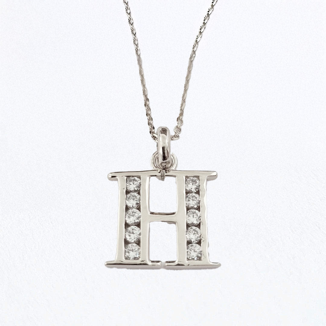 Collier lettre H argent 925 Basic & Perfect Bellaime