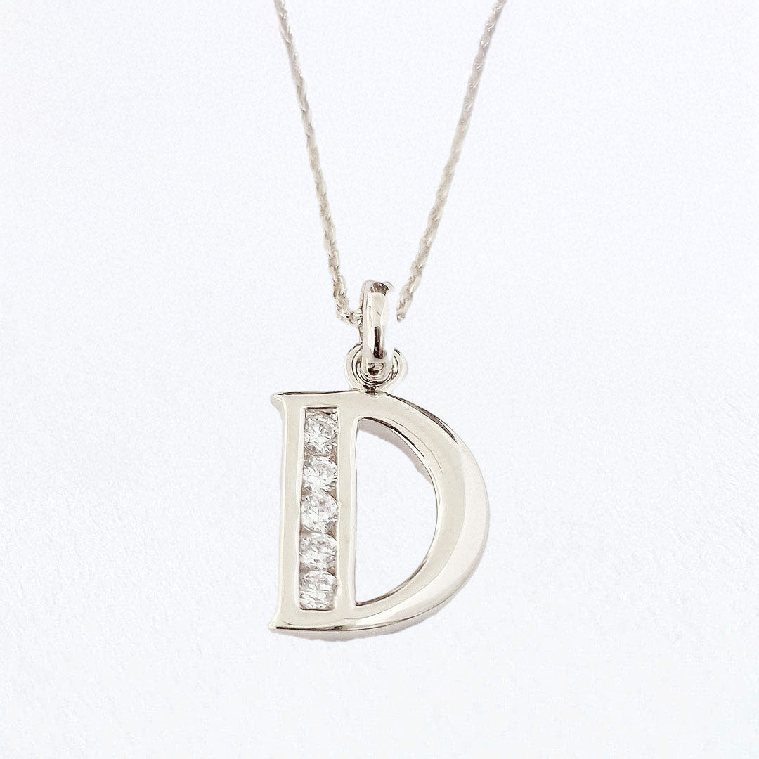 Collier lettre D argent 925 Basic & Perfect Bellaime