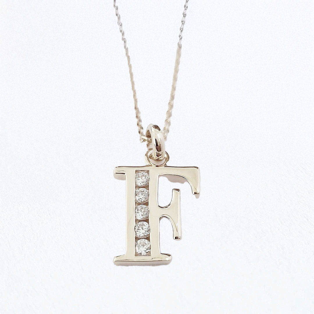Collier lettre F argent 925 Basic & Perfect Bellaime
