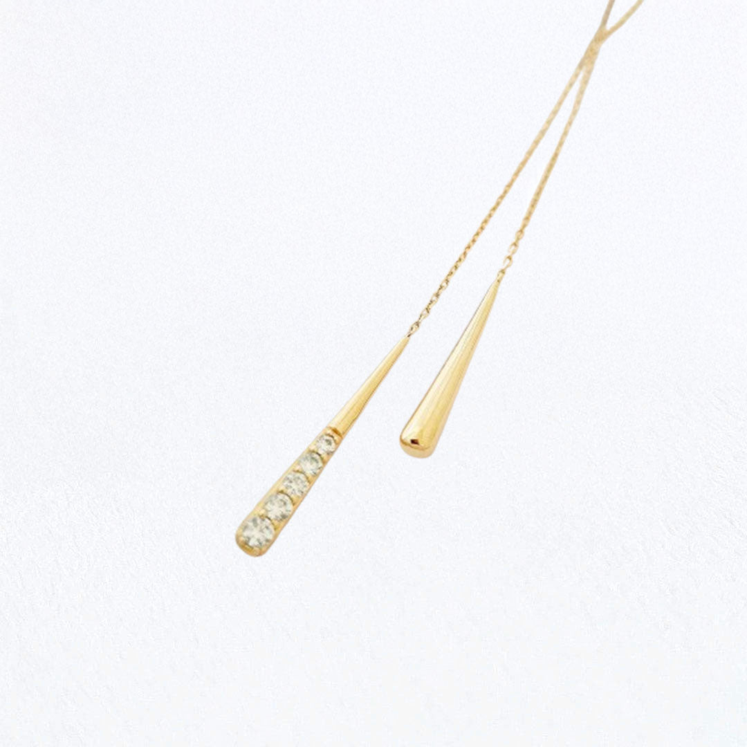 Collier femme plaqué or 18K zirconium Larmes de Joie Bellaime 2