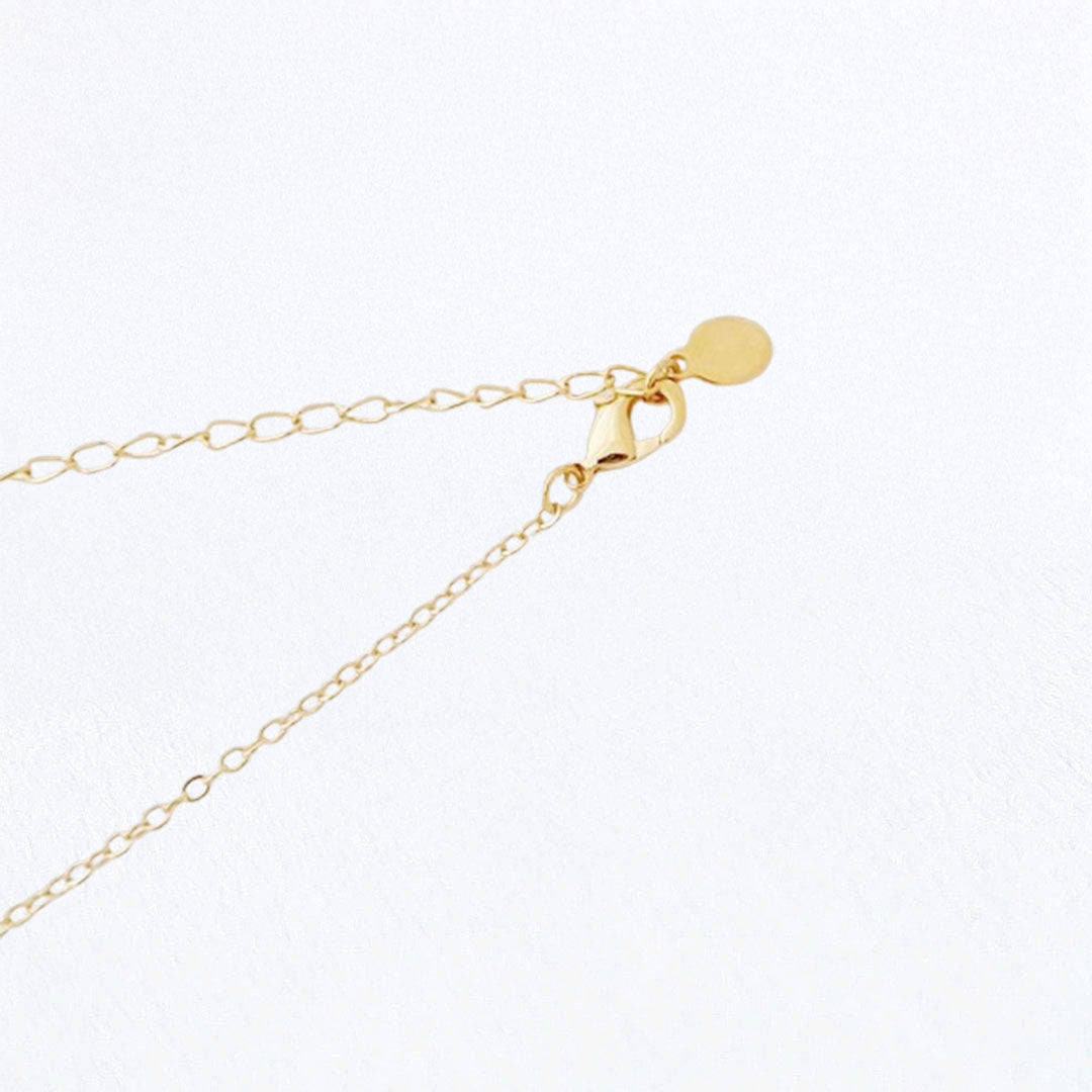 Collier multicolore plaqué or 18K zirconium Rainbow Loop Bellaime 5