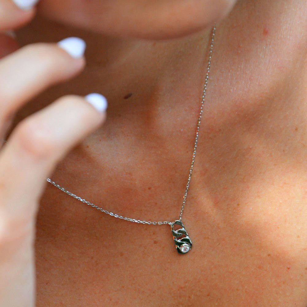 Collier femme argent 925 zirconium Unchained Bellaime 2