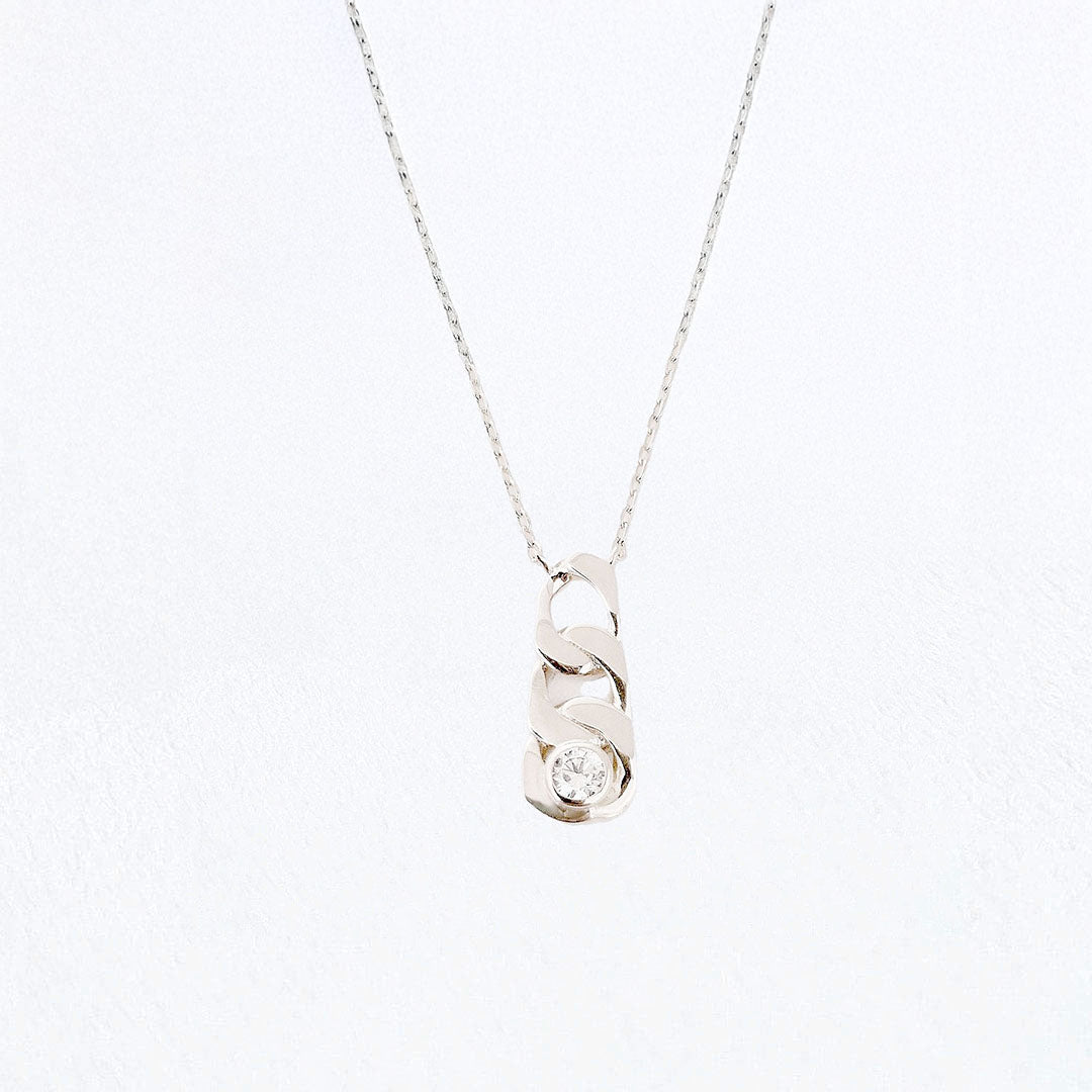 Collier femme argent 925 zirconium Unchained Bellaime