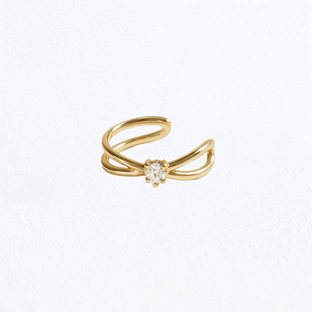 Earcuff Arye - Plaqué Or 18K et Zirconium