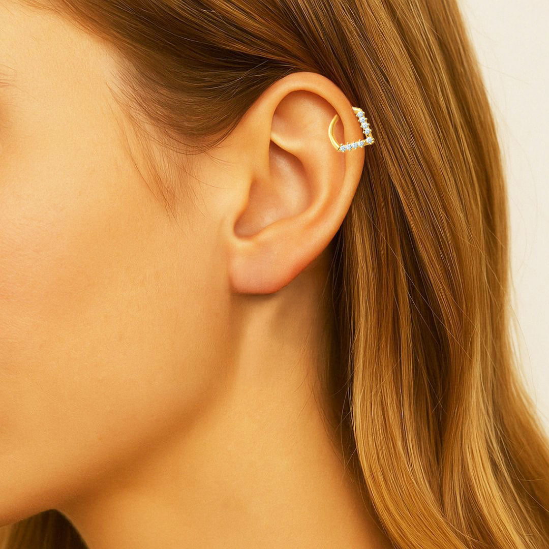 Earcuff plaqué or Dora 2