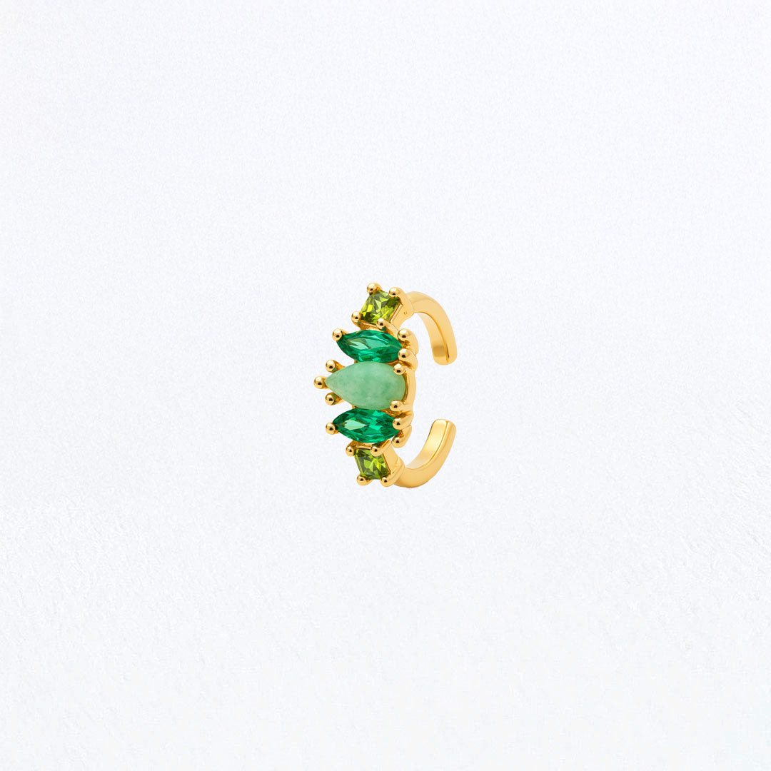 Earcuff plaqué or 18K zirconium 1 cm Gabriela Bellaime