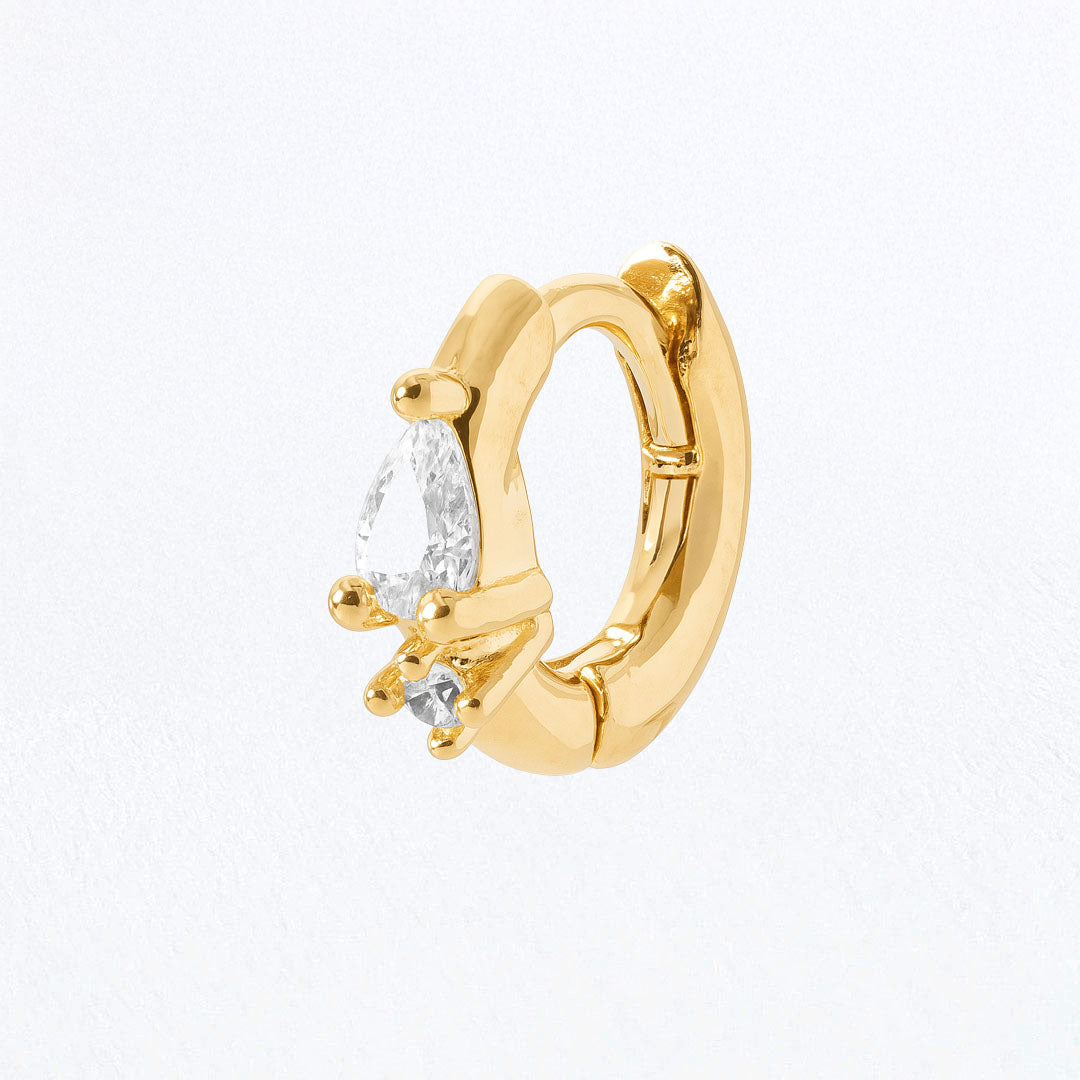 Earcuff Judith - Plaqué Or 18K et Zirconium