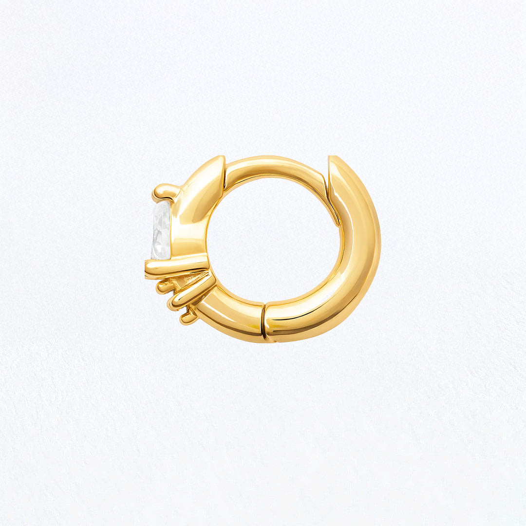Earcuff Judith - Plaqué Or 18K et Zirconium