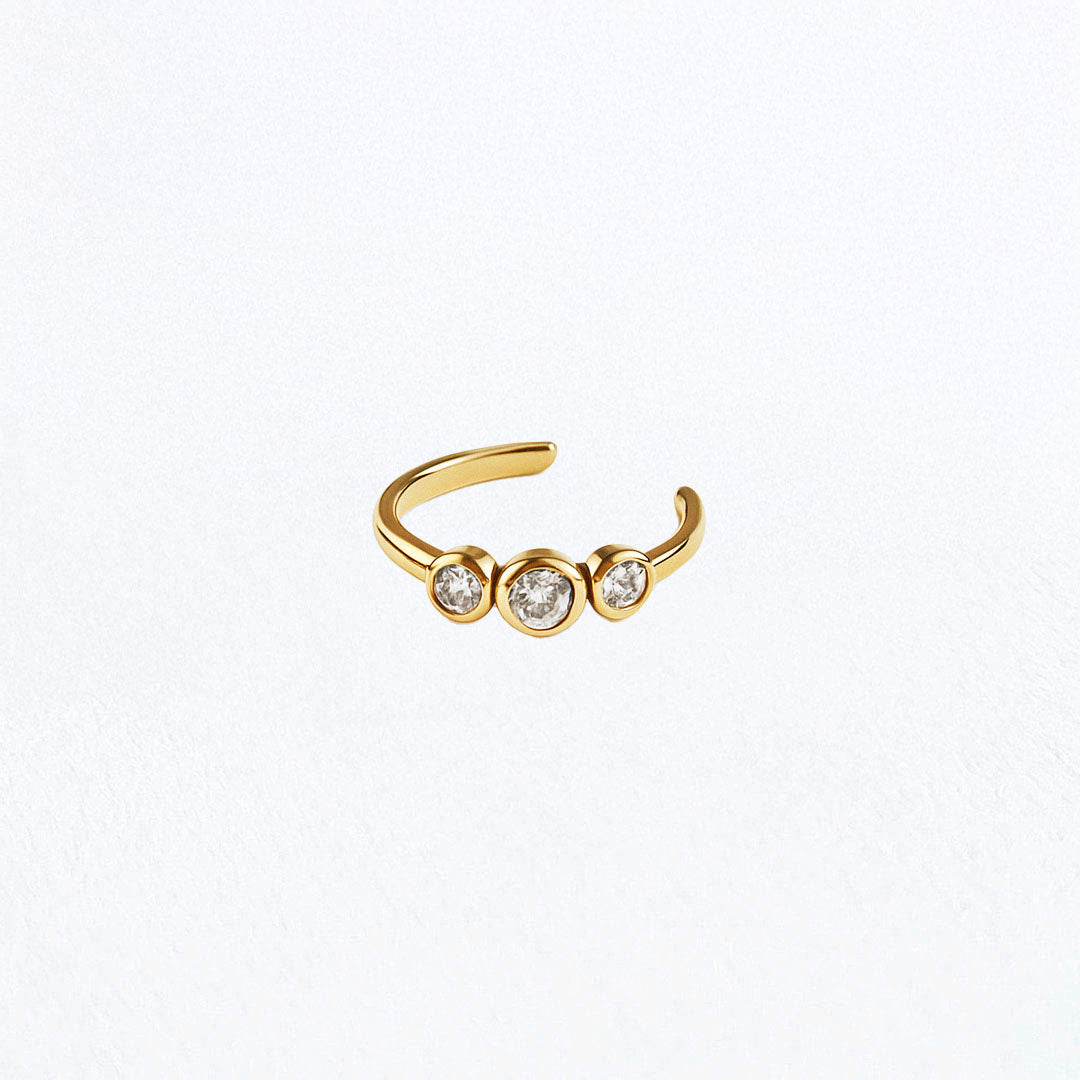 Ear cuff plaqué or 18K Petra Bellaime 3