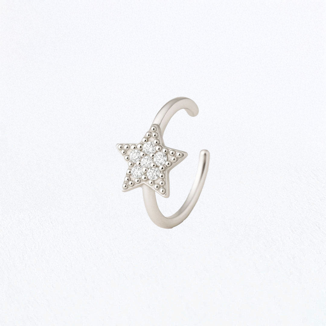 Earcuff The Magic - Argent 925 Rhodié et Zirconium