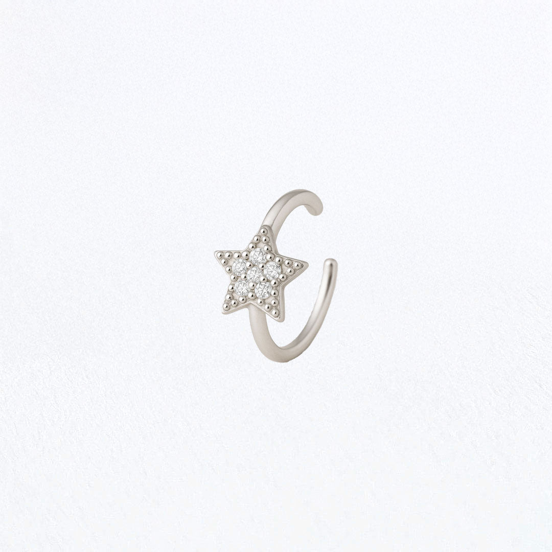 Ear cuff etoile argent 925 zirconium Bellaime