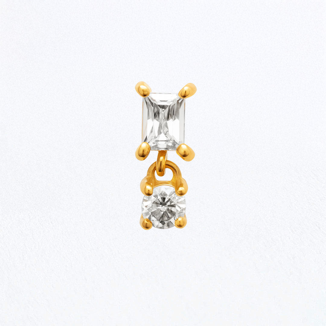 Piercing Oreille Anna - Plaqué or 18K