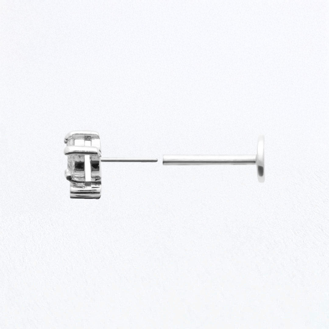 Piercing Oreille Argent 925 Rhodié Emy Bellaime 3