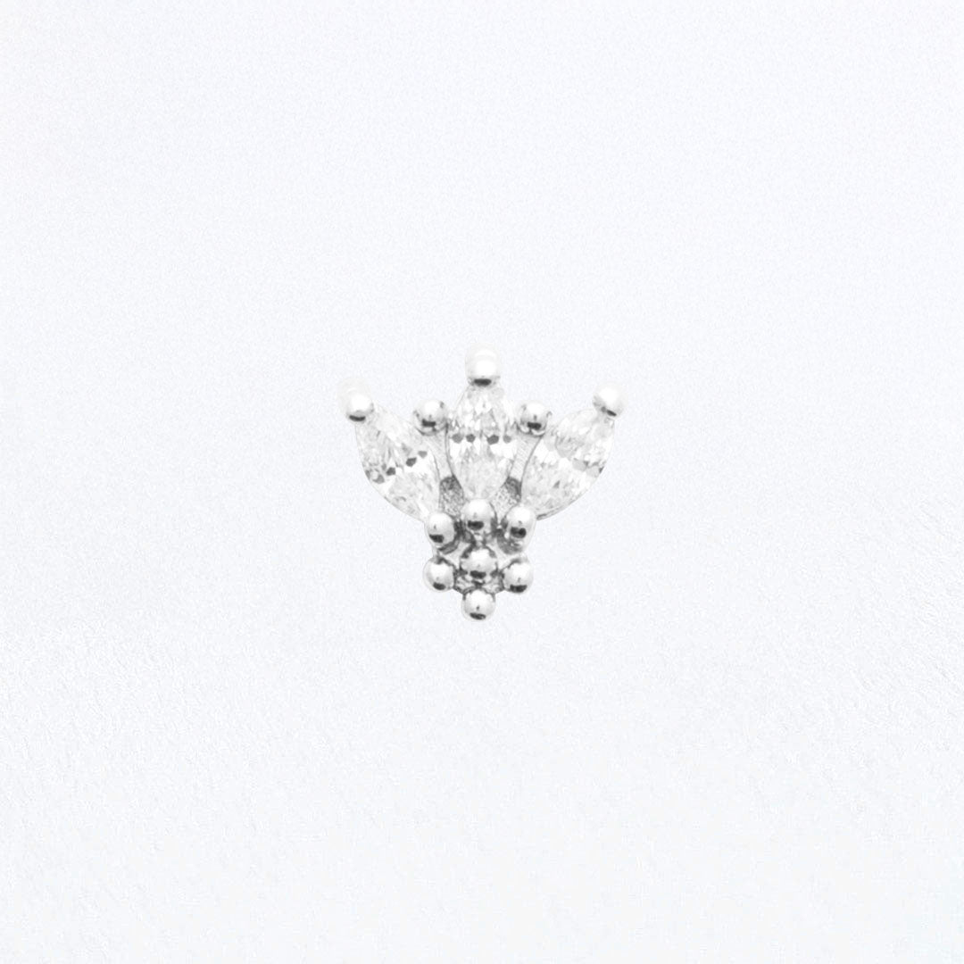 Piercing Oreille Emy - Argent 925 Rhodié