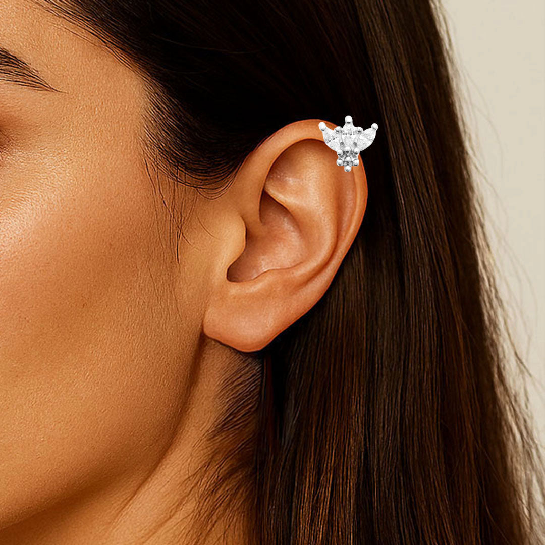 Piercing Oreille Emy - Argent 925 Rhodié