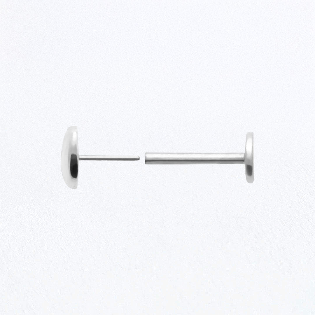 Piercing Oreille coeur Argent 925 Rhodié Love Bellaime 3