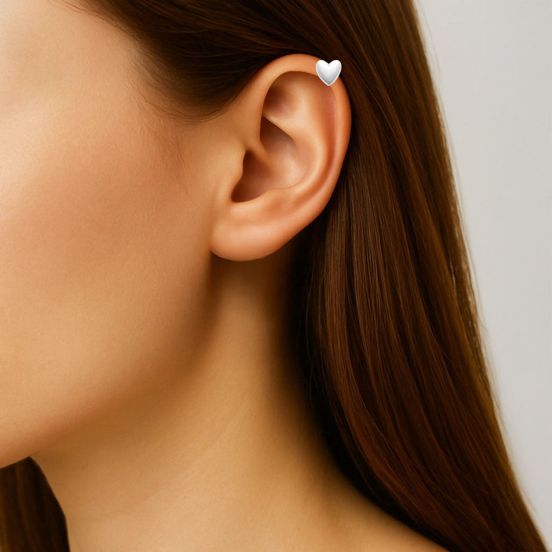 Piercing Oreille Love - Argent 925 Rhodié
