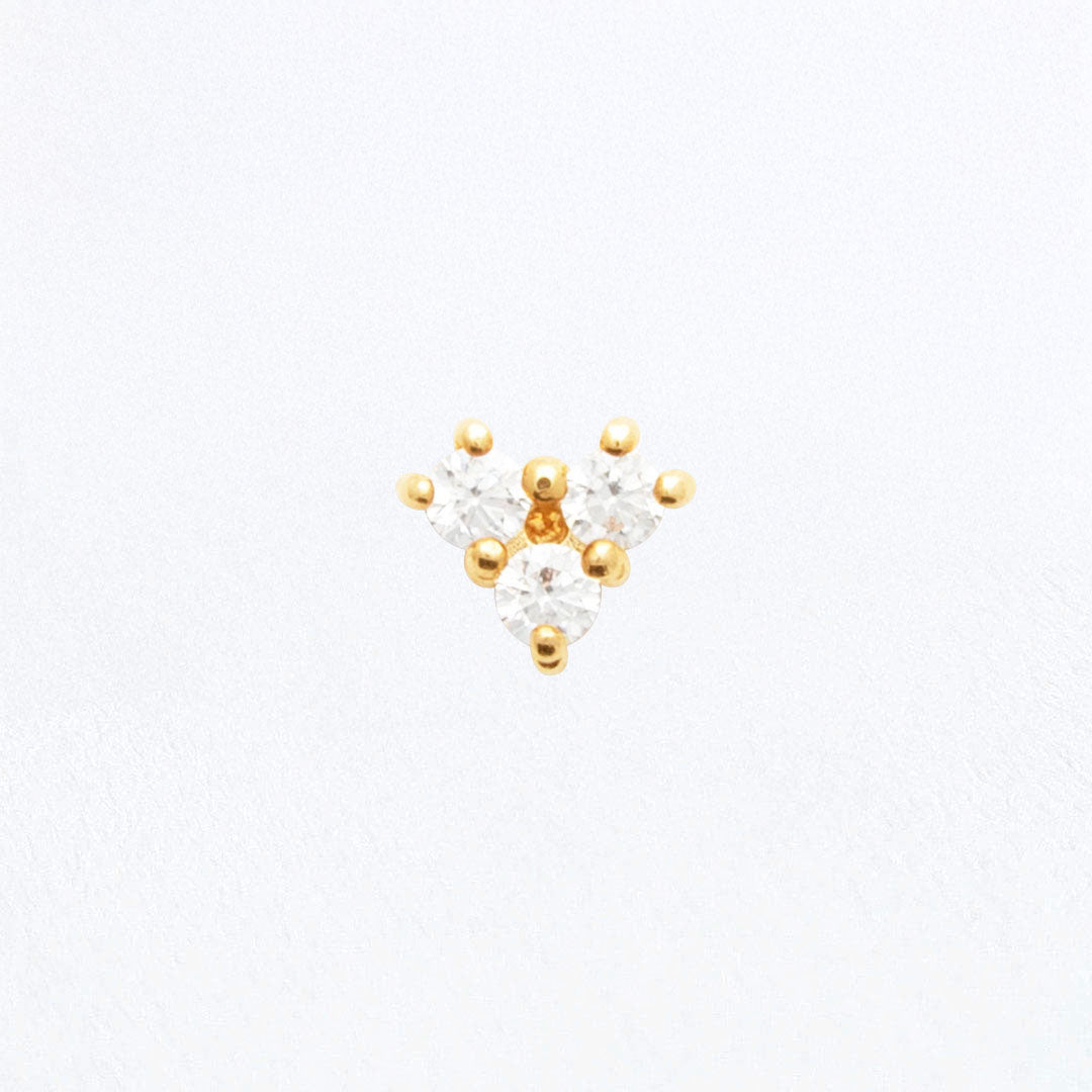 Piercing Oreille Alena - Plaqué or 18K