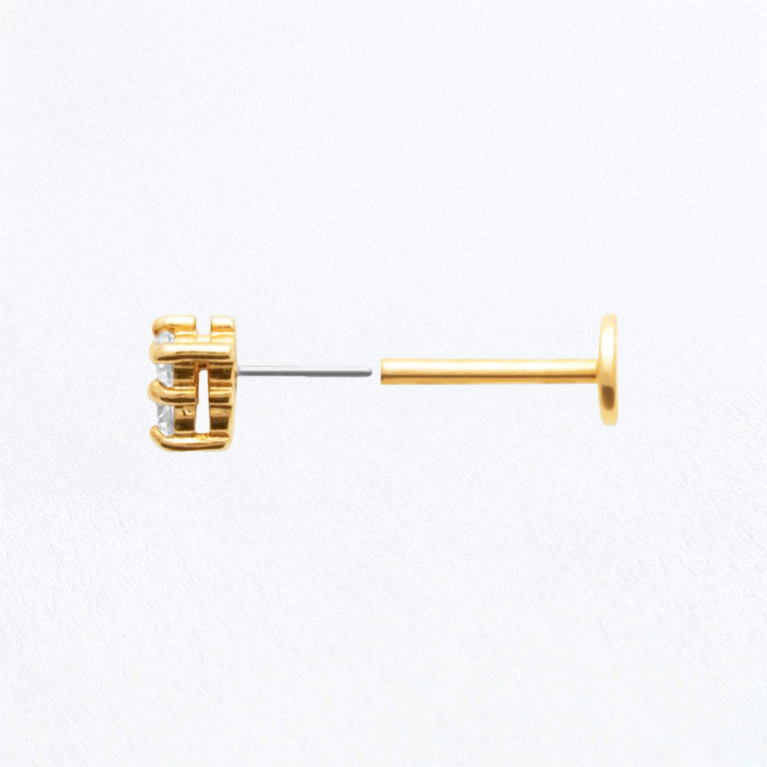Piercing Oreille Plaqué or Alena Bellaime 2